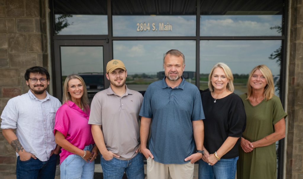 The SST office team, from left to right: Tony Guzman, Cindy Martin, Trey Lisko, Charlie Morris, Stephanie Atkinson and Judy Kizzire